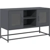 Image de vidaXL Armoire TV anthracite 100,5x39x60,5 cm Acier