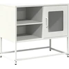 Image de vidaXL Armoire TV blanche 68x39x60,5 cm Acier