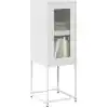 Image de vidaXL Sideboard Blanc 36x39x107 cm Acier laminé à froid