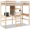 Image de vidaXL Lit surélevé sans matelas 75x190 cm pin massif