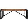 Image de vidaXL Table basse multicolore 100x100x35 cm Vieux bois massif