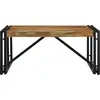 Image de vidaXL Table basse multicolore 80x80x35 cm Vieux bois massif