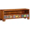 Image de vidaXL Armoire TV Multicolore 110x30x40 cm Bois massif Acacia