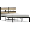 Image de vidaXL Lit métallique sans matelas Chêne Sonoma 120x190 cm