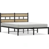 Image de vidaXL Lit métallique sans matelas Chêne Sonoma 140x190 cm