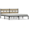 Image de vidaXL Lit métallique sans matelas Chêne Sonoma 180x200 cm