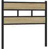 Image de vidaXL Tête de lit de rechange en chêne Sonoma 107 cm Fer et bois composite