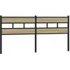 Image de vidaXL Tête de lit de rechange en chêne Sonoma 193 cm Fer et bois composite