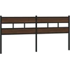 Image de vidaXL Tête de lit de remplacement aspect chêne brun 180 cm acier et bois composite