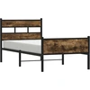 Image de vidaXL Cadre de lit sans matelas chêne fumé 80x200 cm bois composite