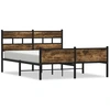 Image de vidaXL Cadre de lit sans matelas chêne fumé 137x190 cm bois composite