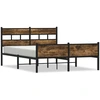 Image de vidaXL Cadre de lit sans matelas chêne fumé 140x190 cm bois composite