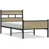 Image de vidaXL Cadre de lit sans matelas Chêne Sonoma 90x200 cm Bois composite
