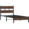 Image de vidaXL Cadre de lit sans matelas Chêne brun 75x190 cm Bois composite