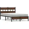 Image de vidaXL Cadre de lit sans matelas Chêne brun 120x200 cm Bois composite