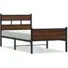 Image de vidaXL Cadre de lit sans matelas Chêne brun 90x200 cm Bois composite