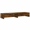 Image de vidaXL Support d'écran avec tiroirs chêne fumé 100x27x15 cm