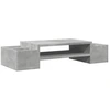 Image de vidaXL Support d'écran avec espace de rangement gris béton 70x27x15 Bois composite
