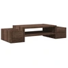 Image de vidaXL Support d'écran avec espace de rangement aspect chêne 70x27x15 Bois composite