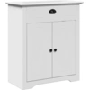 Image de vidaXL Armoire sous lavabo BODO blanc 70x35x80 cm