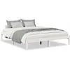 Image de vidaXL Lit en bois massif extra long sans matelas blanc 160x210 Pin