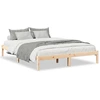 Image de vidaXL Lit en bois massif extra long sans matelas 140x220 pin