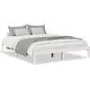 Image de vidaXL Lit en bois massif extra long sans matelas blanc 160x220 en pin