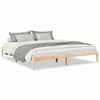 Image de vidaXL Lit en bois massif extra long sans matelas 180x220 pin