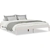 Image de vidaXL Lit en bois massif extra long sans matelas blanc 200x220 en pin