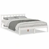 Image de vidaXL Lit en bois massif extra long sans matelas blanc 140x210 en pin