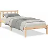 Image de vidaXL Lit en bois massif extra long sans matelas 90x220 pin