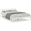 Image de vidaXL Lit en bois massif extra long sans matelas blanc 140x220 pin