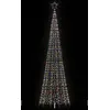 Image de Sapin De Noël À Led Avec Piquets 1534 Led Colorées 500 Cm Vidaxl
