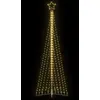 Image de Sapin De Noël À Led 495 Led Blanc Chaud 300,5 Cm Vidaxl