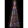 Image de Sapin De Noël À Led 200 Led Colorées 180 Cm - Vidaxl