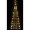 Image de Sapin De Noël À Led 550 Led Blanc Chaud 300 Cm Vidaxl