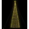 Image de Sapin De Noël À Led 1534 Led Blanc Chaud 500 Cm - Vidaxl