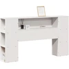 Image de vidaXL Tête de lit avec espace de rangement Blanc 120 cm Pin massif