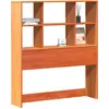 Image de vidaXL Tête de lit avec espace de rangement Marron cire 100 cm Pin massif