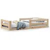 Image de vidaXL Lit en bois massif sans matelas 70x140 cm pin
