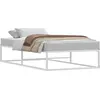 Image de vidaXL Cadre de lit sans matelas blanc 90x200 cm métal