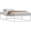 Image de vidaXL Cadre de lit sans matelas blanc 100x200 cm métal
