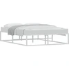 Image de vidaXL Cadre de lit sans matelas blanc 140x200 cm métal