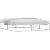 Image de vidaXL Cadre de lit sans matelas blanc 180x200 cm métal