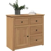 Image de Buffet à tiroirs vidaXL PANAMA 93 x 40 x 80 cm en pin massif