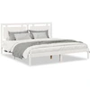 Image de vidaXL Lit en bois massif extra long sans matelas blanc 200x210 cm