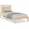 Image de vidaXL Lit en bois massif extra long sans matelas 100x220 cm
