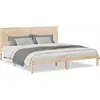 Image de vidaXL Lit en bois massif extra long sans matelas 200x210 cm
