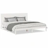 Image de vidaXL Lit en bois massif extra long sans matelas blanc 200x210 cm