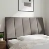 Image de vidaXL Coussin de tête de lit "Hanko" Taupe 100 cm Tissu